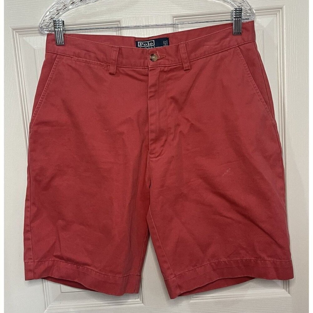 Polo Ralph Lauren Mens Prospect Shorts Size 32 Pink 100% Cotton (B4) - Picture 1 of 6